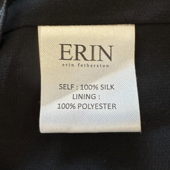 Erin Featherston Silk Beaded Dress Cocktail Scoop‎ Fringed - Picture 11 of 13